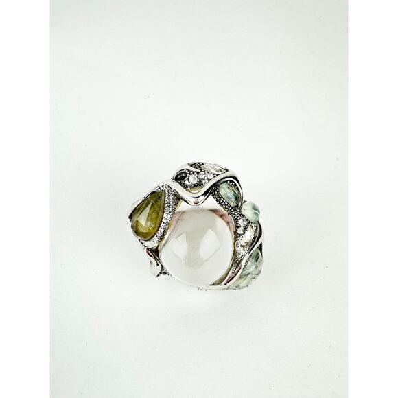 Alexis Bittar 'Lucite Jardin Mystère' Cocktail Ring US 6.75 - Picture 3 of 9